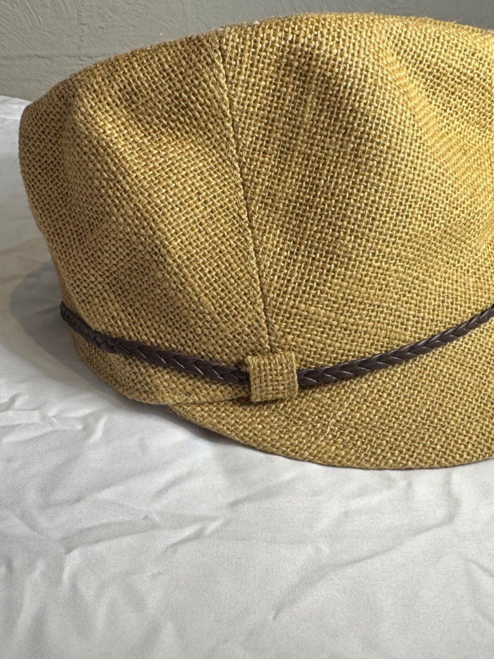 an Diego Hat Co. Woven Straw Fedora Hat with Braided Band - Like New - Picture 9 of 10
